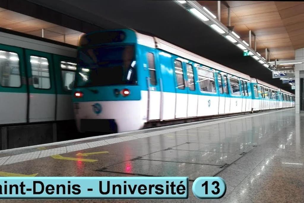 Charmante Studio Ligne 13 Tram 5 Saint Denis 피에르피트 쉬르 센 외부 사진